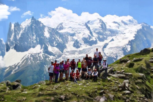 “Cloud Walking on Mont Blanc”