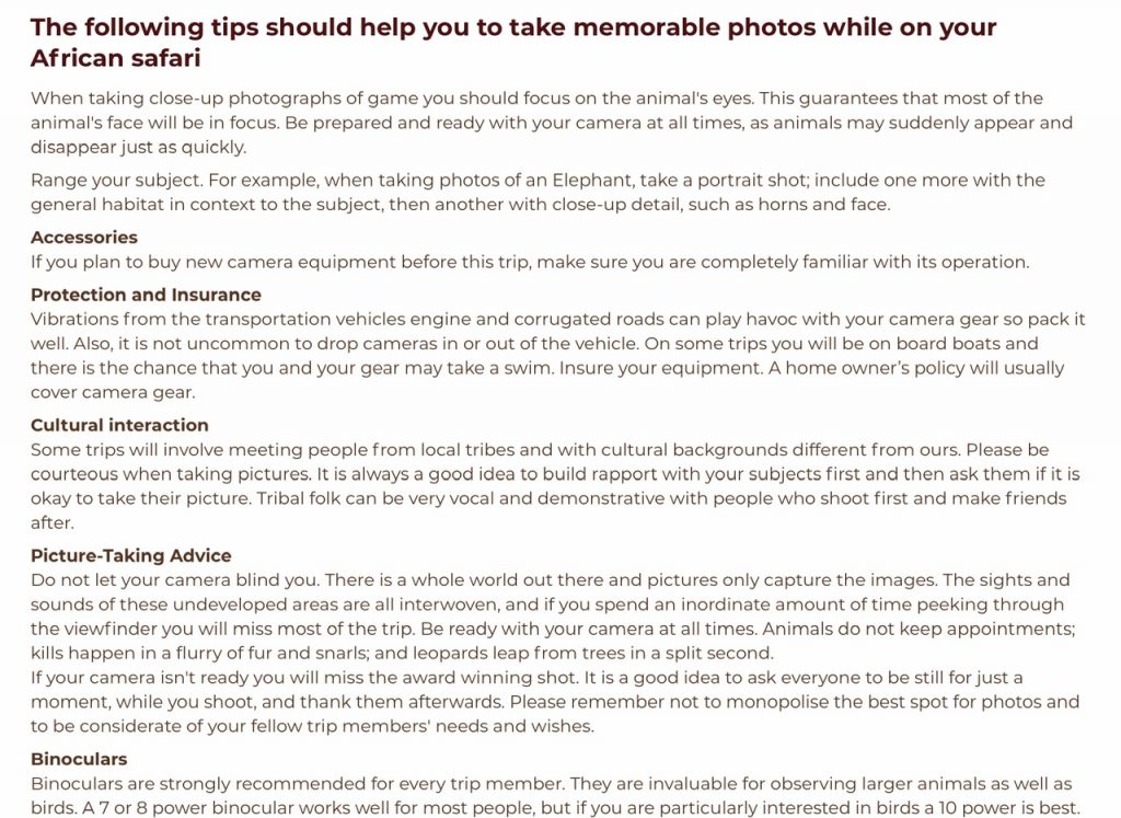 photo tips